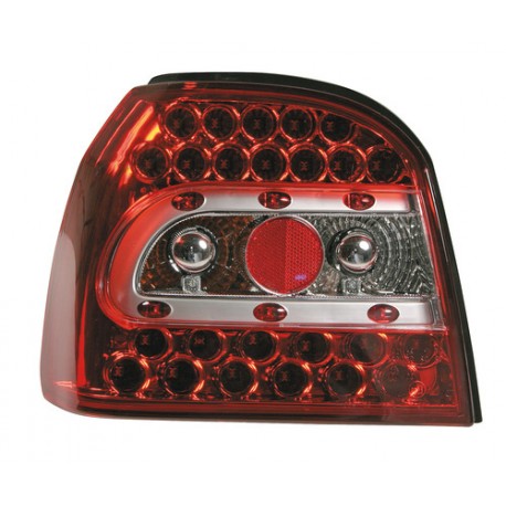Coppia fanali posteriori a led Angel Eyes rosso