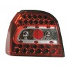 Coppia fanali posteriori a led Angel Eyes rosso