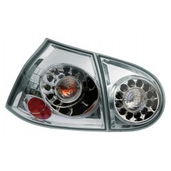 Coppia fanali posteriori a led Angel Eyes cromo