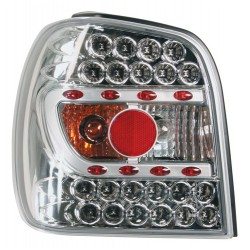 Coppia fanali posteriori a led Angel Eyes cromo