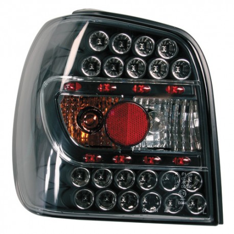 Coppia fanali posteriori a led Angel Eyes nero