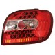 Coppia fanali posteriori a led Angel Eyes rosso