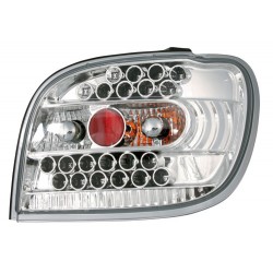 Coppia fanali posteriori a led Angel Eyes cromo