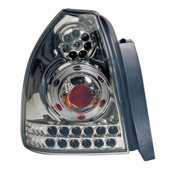 Coppia fanali posteriori a led Angel Eyes cromo