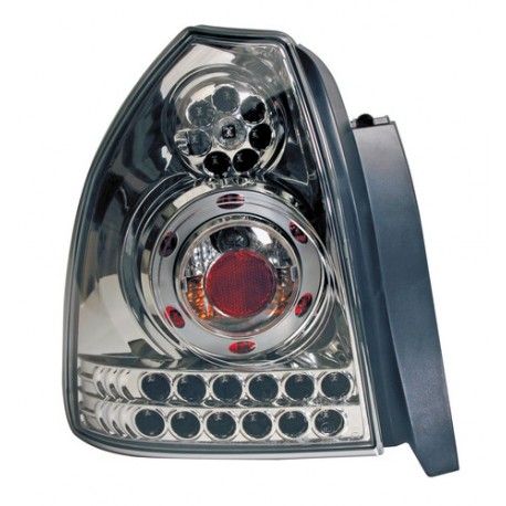 Coppia fanali posteriori a led Angel Eyes cromo