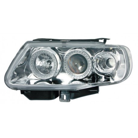 Coppia fanali anteriori Angel Eyes cromo