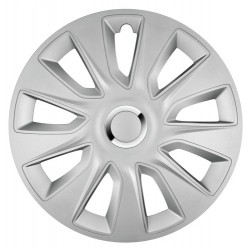 Stratos RC Silver Kit 4 copricerchi coppe ruota diametro 17