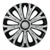 Avera Silver & Black Kit 4 copricerchi coppe ruota diametro 16