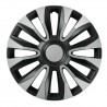 Avalone Silver & Black Kit 4 copricerchi coppe ruota diametro 13