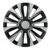 Avalone Silver & Black Kit 4 copricerchi coppe ruota diametro 15