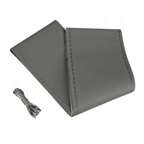 Premium coprivolante in pelle - L - diametro 37/39 cm - grigio