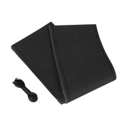 Premium Perforated coprivolante in pelle - L - diametro 37/39 cm - nero