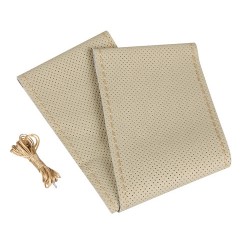 Premium Perforated coprivolante in pelle - L - diametro 37/39 cm - beige