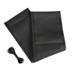 Sport coprivolante in pelle - L - diametro 37/39 cm - nero