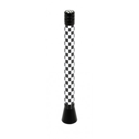 Flag Stelo antenna radio 11 cm - Chequered