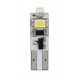 12V Hyper-Led 3 - 3 SMD x 1 chip - T5 - W2x4.6d - 2 pz in blister - Bianco - Doppia polarita'