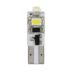 12V Hyper-Led 3 - 3 SMD x 1 chip - T5 - W2x4.6d - 2 pz in blister - Bianco - Doppia polarita'