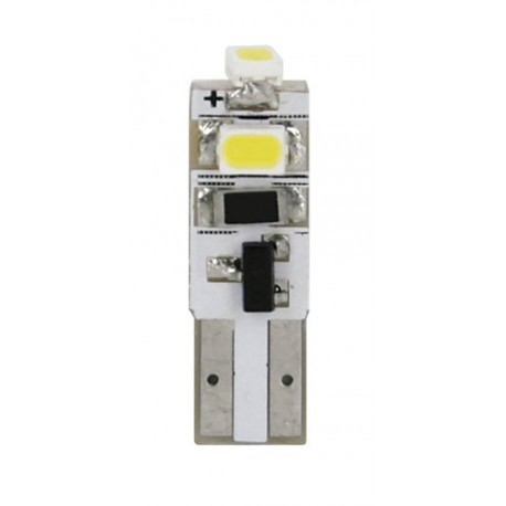 12V Hyper-Led 3 - 3 SMD x 1 chip - T5 - W2x4.6d - 2 pz in blister - Bianco - Doppia polarita'