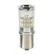 12-28V Mega-Led 48 - 48 SMD x 1 chip - P21W - BA15s - 1 pezzo in blister - Bianco - Doppia polarita'