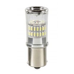 12-28V Mega-Led 48 - 48 SMD x 1 chip - P21W - BA15s - 1 pezzo in blister - Bianco - Doppia polarita'
