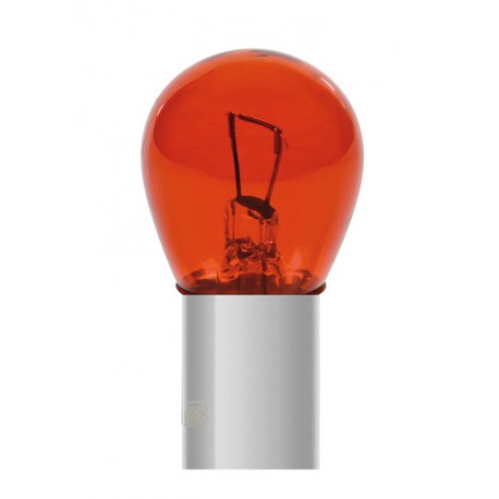 12V Red Dyed Glass Lampada 1 filamento - P21W - 21W - BA15s - 2 pz in blister