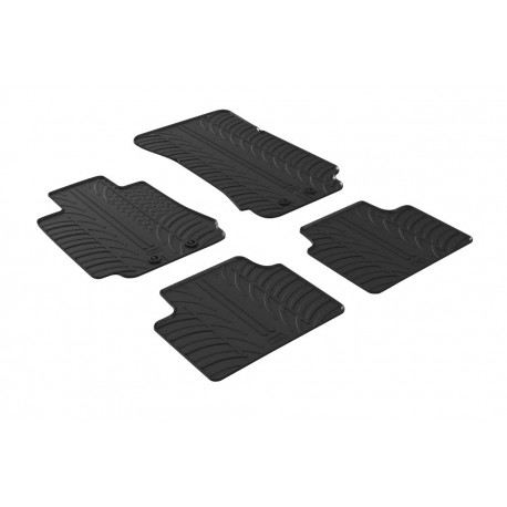 Set tappeti su misura in gomma