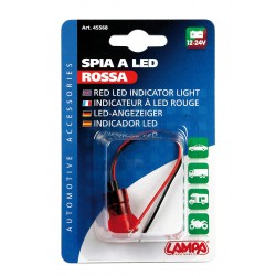 Spia a led rossa - 12/24V