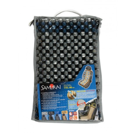 Samurai schienale in palline di legno - blu - grigio