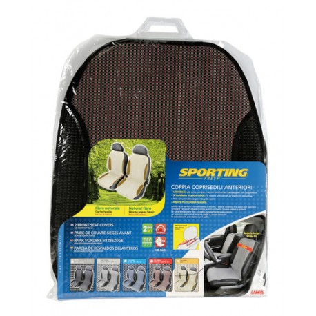 Sporting Fresh coppia schienali in fibra naturale - rosso