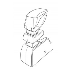 Attacco bracciolo portaoggetti