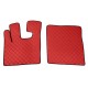 Coppia tappeti in similpelle rosso Daf XF 105 02/2004-12/2014