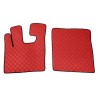 Coppia tappeti in similpelle rosso Daf XF 105 02/2004-12/2014