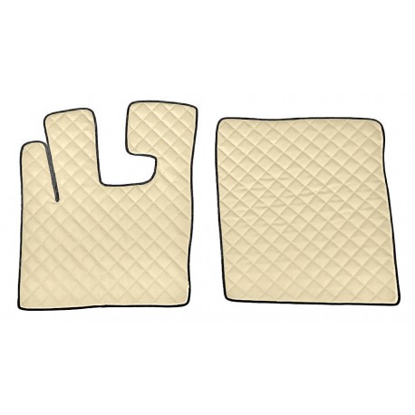 Coppia tappeti in similpelle panna Daf XF 105 02/2004-12/2014