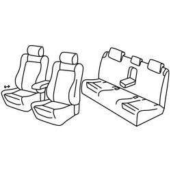 Set coprisedili Superior nero - grigio