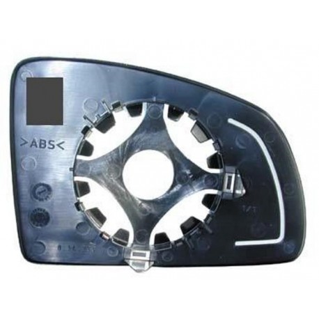 Piastra specchietto con vetro asferico lato guida - sx