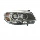 Proiettore faro Xenon D1S-P21W con motorino a led parabola nera dx