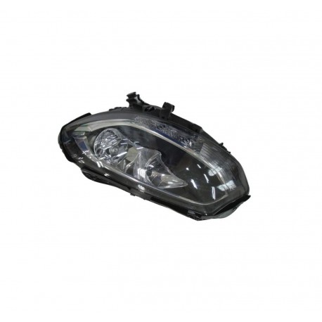 Proiettore faro H7-H7 con motorino a led parabola nera dx
