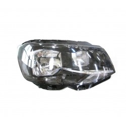 Proiettore faro H4-P21W con motorino parabola nera dx