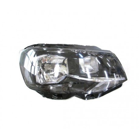 Proiettore faro H4-P21W con motorino parabola nera dx