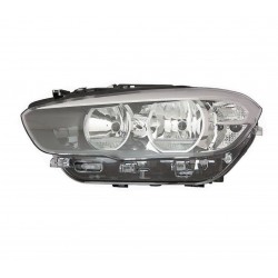 Proiettore faro H7-H7 con motorino a led parabola nera dx