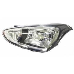 Proiettore Faro H4 parabola nera guida - sx