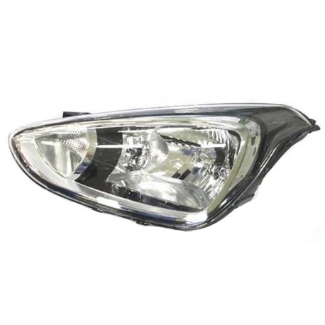 Proiettore Faro H4 parabola nera guida - sx