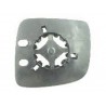 Piastra specchietto con vetro asferico lato guida - sx