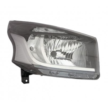 Faro proiettore H4 parabola nera passeggero - dx