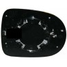 Piastra specchietto con vetro asferico lato guida - sx