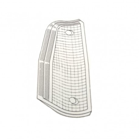 Lente anteriore bianca passeggero dx