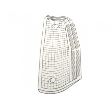 Lente anteriore bianca guida sx