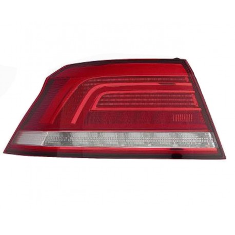 Fanale posteriore bianco - rosso a led guida - sx