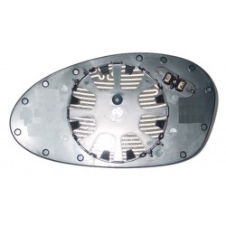 Piastra specchietto con vetro asferico lato passeggero - dx