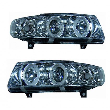 Kit proiettore con lenticolare cromato dx + sx